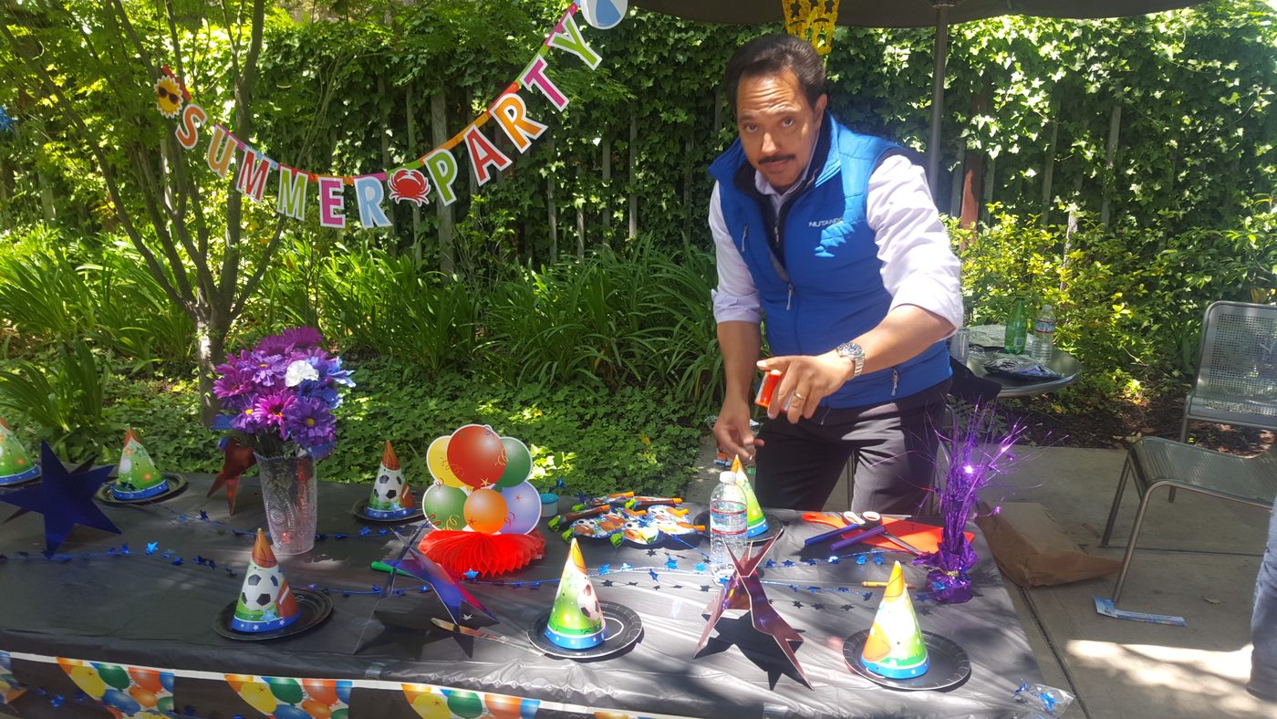 Making a whole event of the dessert table.